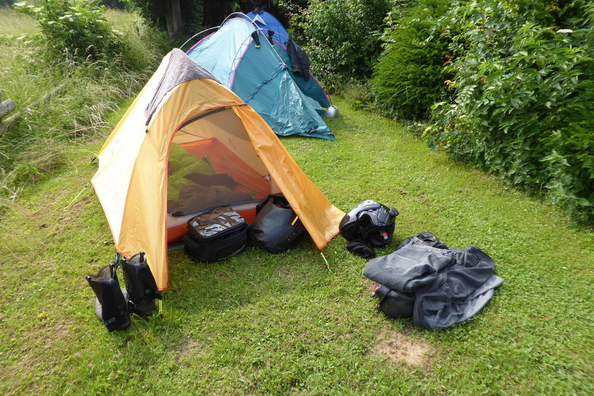 Mal wieder mein kleines Einmannzelt von "Nature Hike".